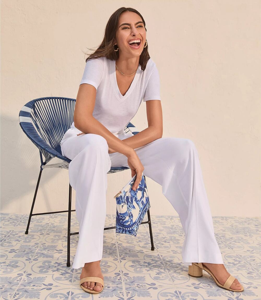 LOFT Peyton Trouser Pants in Linen Blend White Size 10 NWT Old Money Euro Summer